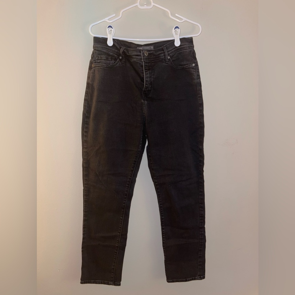Levi’s Perfectly Slimming 512 Skinny Leg Black Jeans